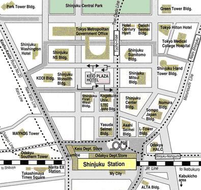 Keio Plaza map